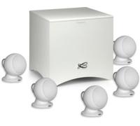Cabasse – Pack de 5 enceintes surround Satellite Alcyone 3 Blanc mat + 1 caisson de basses