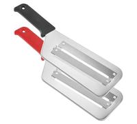 Cabbage en acier inoxydable, 2pcs Slicer de légumes à double couche à deux pcs, fabricant de gadgets cuisine et salade chou, gadget (noir et rouge), rouge)