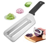 Cabbage Slicer Shredder, chou Shredder Blade en acier inoxydable Cabbage Slicer Shredder Skidproof Cabbage Slicer Double-couche Cabbage râpé pour les légumes et les fruits noirs , Slicer Cabbage