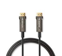 Câbe HDMI Optique Actif à Ultra Haute Vitesse avec Ethernet | HDMI™ Connecteur | HDMI™ Connecteur | 8K@60Hz | 48 Gbps | 20.0 m | Rond | PVC | Noir | Boîte