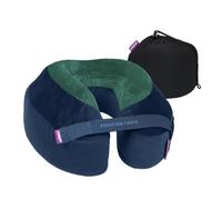 Cabeau Evolution Earth Oreiller de Voyage en Mousse à mémoire de Forme de Luxe avec Support de tête à 360°, Cou et Barbe (Terra)