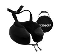 Cabeau Evolution S3 Travel Pillow - Sangles pour siège d'avion - Ensures Your Head Won't Fall Forward - Relax with Plush Memory Foam - Quick-Dry Fabric Keeps You Cool and Dry (Indigo).., Jet Black, S3