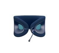 Cabeau Evolution X Oreiller de Voyage pour Longs Vols, Support en Mousse à mémoire de Forme pour Le Cou, Confort sur la Route pour Avion, Train et Voiture (Saphir)