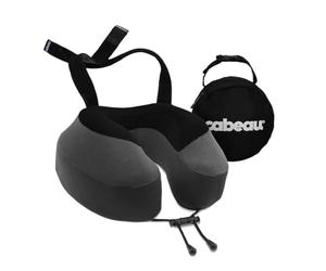 Cabeau Oreiller de Voyage Evolution S3 - Sangle au siège d'avion - Garantit Que Votre tête ne Tombe Pas vers l'avant - Détendez-Vous avec la Mousse à mémoire de Forme en Peluche - Tissu à séchage