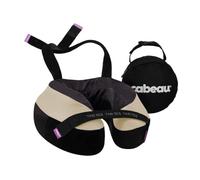 Cabeau The Neck's Evolution, TNE S3 Voyage Oreiller Cervical en Mousse à Mémoire de Forme - Oreiller de Cou avec Sangles de Fixation - Soutien à 360 Degrés pour Voyage, Maison, Bureau et Jeux - (Le