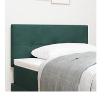 Cabeça de Cama LED vidaXL Com Botões em Veludo Verde Escuro de 80 cm 3338093