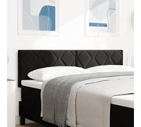Cabeça De Cama Vidaxl Design Blocos Diamante Noir 140 Cm Velours Noir