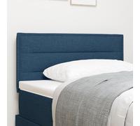 vidaXL Cabeça de cama Design Lignes Bleu 80 cm Tissu