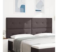 Cabeça De Lit Led Vidaxl Marron Foncé 100 Cm Tissu