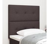 Cabeça De Lit Led Vidaxl Marron Foncé 80 Cm Tissu