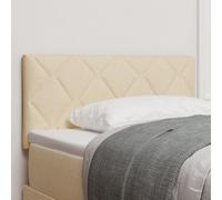 Cabeçal Vidaxl Design Blocs En Diamant Crème 100 Cm Tissu
