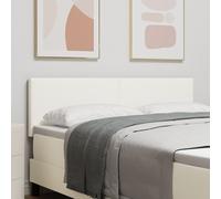 Cabeçalho Vidaxl Design Simple Crème 160 Cm Tecido Velour