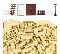 Cabeeskii - 337 Blocs avec fenêtres, Portes et clôtures | Brique de Construction, Parfaitement compatible avec les blocs de construction des grandes marques