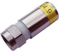 Cabelcon F-56-CX3 4.9 Lot de 10 connecteurs F RG6 de Compression Jaune