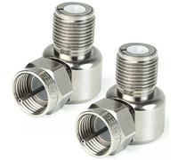 Cabelcon Lot de 2 adaptateurs coudés à 90° Femelle vers fiche F