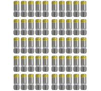 Cabelcon Lot de 50 connecteurs de compression F-6-TD 4.9 F jaunes