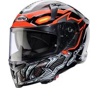 CABERG AVALON X GURKHA Integralhelm schwarz-grau-fluo orange XS