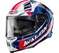 Caberg Avalon X Optic casque, blanc/bleu/rouge, S (55/56)
