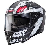 Caberg Avalon X Punk Casque, Gris mat/rouge, Taille M (57/58)