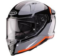 Caberg Avalon X Pure Casque, Gris/Noir/Rouge, Taille M (57/58)