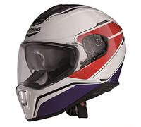 CABERG Casque Drift, Blanc/Bleu/Rouge, Taille XL