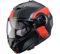 Caberg Duke Evo Indy, casque rabattable M Mat Noir/Rouge/Gris Mat Noir/Rouge/Gris