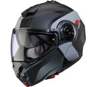 CABERG DUKE EVO INDY Klapphelm matt schwarz-gun metal-grau L
