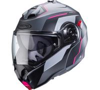 Caberg Duke Evo Move Casque, Gris/Fuchsia, Taille S (55/56)