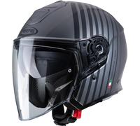 CABERG FLYON BAKARI casque jet gun métal mat-noir XS
