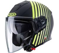 Caberg Flyon Bakari Casque Jet, noir/jaune, Taille XL (61/62)