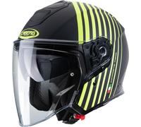 CABERG FLYON BAKARI casque jet noir mat-jaune fluo S