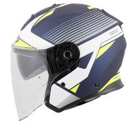 Caberg Flyon Rio casque jet Mat/Bleu/Jaune/Argenté XS unisex