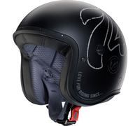 Caberg Freeride X 74 Casque jet, noir-gris, taille L pour homme