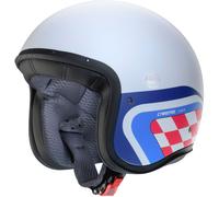 Caberg Freeride X Daytona Casque jet, Blanc mat/rouge/bleu, Taille L (59)