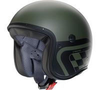 CABERG FREERIDE X DAYTONA Jethelm matt military grün-schwarz-silber XXL