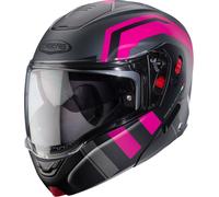 Caberg Horus X Road Casque, Gris/Fuchsia, Taille M (57/58)
