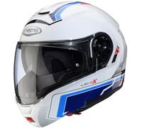 Caberg Levo X Elite Casque, Blanc/Bleu/Rouge, Taille XS (53/54)