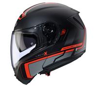 Caberg Levo X Elite Casque, noir mat/gris/rouge, Taille M (57/58)