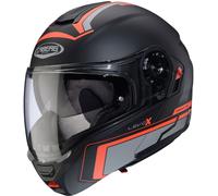 Caberg Levo X Elite Casque, noir mat/gris/rouge, Taille M (57/58)