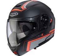 Caberg Levo X Elite casque pliable, noir mat/gris/rouge, L (59/60)