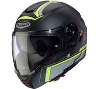 Caberg Levo X Elite, casque rabattable M Mat Noir/Gris/Jaune Néon Mat Noir/Gris/Jaune Néon