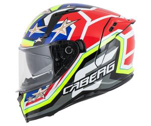 Caberg Piste Avalon X Casque intégral Noir/Jaune/Rouge/Bleu XS unisex