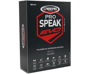 Caberg Pro Speak Evo Bluetooth Système de communication à un seul ensemble, noir, Taille unique