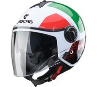 Caberg Riviera V4 X Alpha casque jet, blanc/rouge/vert, M (57/58)