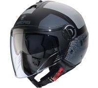 Caberg Riviera V4 X Alpha, casque ouvert S Mat Noir/Gris/Gris Clair Mat Noir/Gris/Gris Clair