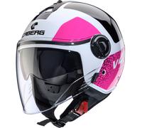 Caberg Riviera V4 X Alpha, casque ouvert S Blanc/Noir/Fuchsia Blanc/Noir/Fuchsia