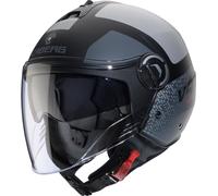 CABERG RIVIERA V4X ALPHA Jethelm matt schwarz-anthrazit-grau M