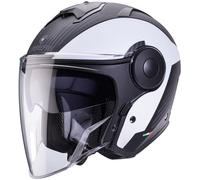 Caberg Soho Milano Casque jet, Noir mat/blanc, Taille XL (61/62)