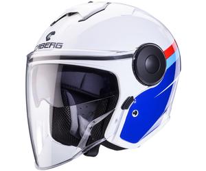Caberg Soho Zephir Casque jet, Blanc/Bleu/Rouge, Taille XS (53/54)