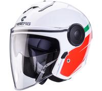 Caberg Soho Zephir Casque jet, Blanc/Rouge/Vert, Taille XL (61/62)